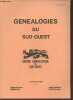 Généalogies du Sud-Ouest, bulletin de liaison n°22- 1er semestre 1990. Collectif