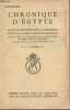Chronique d'Egypte n°33- Janvier 1942-Sommaire: Les belles-lettres par Adolf Erman- Nefertari, Isinefert et Khaemouast par Jean Capart- Le Fronton ...