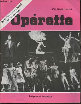 Opérette n°56- 15 juillet 1985-Sommaire: Le point- Les mamelles de Tirésias, Fra Diavolo, Le concours du conservatoire, Henri Regard- D'une scène à ...