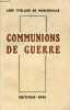 Communions de guerre.. Abbé Thellier de Poncheville