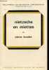 Nietzsche en miettes - Collection bibliothèque de philosophie contemporaine - dédicace de l'auteur.. Boudot Pierre