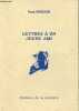 Lettres à un jeune ami - dédicace de l'auteur.. Fréour Paul