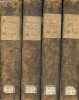 Geschichte Papst Innocenz des Dritten und seiner Zeitgenossen - Band 1 + 2 + 3 + 4 (4 volumes).. Hurter Friedrich