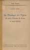 La théologie de l'église de saint Clément de Rome à saint Irénée - Collection Unam Sanctam n°13.. Bardy Gustave