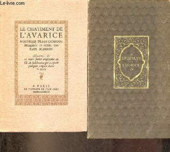 Le chatiment de l'avarice - Nouvelle tragi-comique.