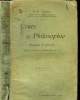 cours de philosophie. P.-F. Thomas