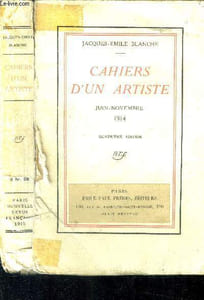 Cahiers d'un artiste. Juin-Novembre 1914.