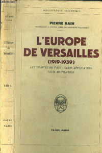 L'Europe de Versailles (1919-1939).