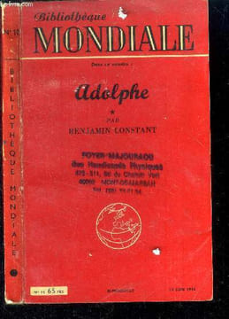 Adolphe. N°10 du 15 juin 1953.. Constant Benjamin