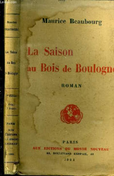 La saison au bois de Boulogne. Les joueurs de Boules de Saint-Mandé. Beaubourg Maurice