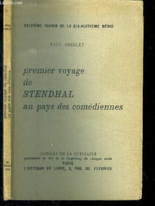 Premier voyage de Stendhal au pays des comédiennes