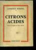 Citrons acides. Durrell Lawrence