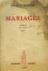 Mariages Tome I. Plisnier Charles
