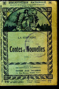 Contes et nouvelles - Tome premier. La Fontaine