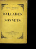 Ballade et sonnets. Bergerat Emile