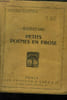 Petits po&egrave;mes en prose. Biblioth&eacute;que Classica.. Baudelaire