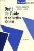 Droit de l'aide et de l'action sociales, 3e édition. Collectif