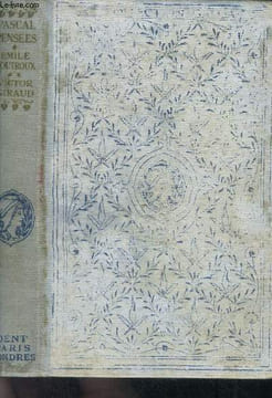 Pensées , collection gallia. Pascal Blaise