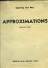 Approximations. Du Bos Charles