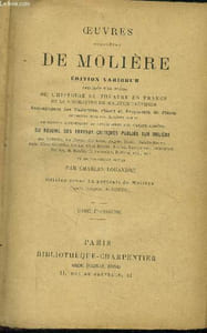 Oeuvres complètes de Molière Tome III