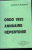 Ordo 1992 annuaire répertoire. Collectif