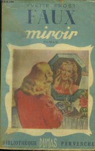 Faux miroir, collection bibliothèque pervenche