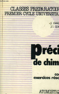 Précis de Chimie. Cours exercices résolus