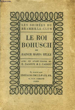 Le roi Bohusch. Rilke Rainer Maria