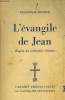 L'évangile de Jean. Menoud Philippe H.