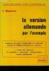 La version allemande par l'exemple. Mignonneau C.
