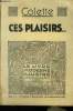 Ces plaisirs...N° 189 Le livre Moderne Illustré.. Colette