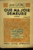 Que ma joie demeure tome 2,Le Livre moderne IIlustré N°332. Giono Jean