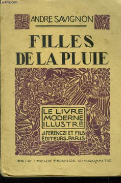 Filles de la pluie, Le Livre Moderne Ilustré n°18. Savignon André