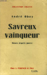 Savreux vainqueur, collection Colette