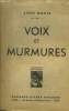 Voix et murmures. Marie Léon