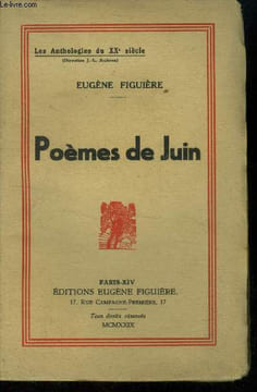 Poemes de juin. Figuière Eugène