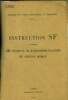 Instruction SF a l'usage des stations de radiocommunications du service mobile. Collectif