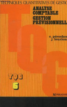Analyse comptable gestion prévisionnelle. Pérochon C., Leurion J.