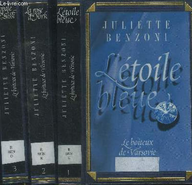 Le boiteux de varsovie en 3 tomes. tome 1: l'étoile bleue, tome 2: la rose d'york; tome 3: l'opale de sissi. Benzoni Juliette