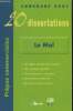 20 dissertations .Le mal. Pr&eacute;pas commerciales. Collectif