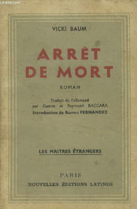 "Arrêt de mort. Collection "" Les Maitres Etrangers ""."