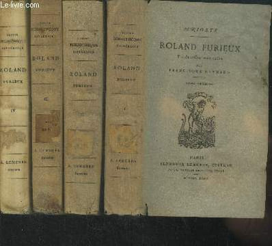 Roland furieux en 4 tomes. Arioste