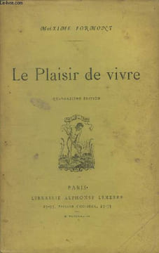 Le plaisir de vivre. Formont Maxime