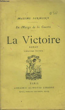 En marge de la guerre. La victoire. Formont Maxime