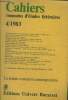 Cahiers roumains d'&eacute;tudes litt&eacute;raires 4/1983. Collectif