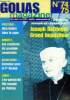 Golias magazine N°74/75- septembre decembre 2000- Joseph ratzinger, grand inquisiteur, la grave crise provoquee par dominus lesus- jorg haider chez le ...