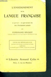 L'enseignement de la langue française - ce qu'il est, ce qu'il devrait etre dans l'enseignement primaire- cours de methodologie