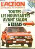 L'action automobile et touristique N°237- septembre 1980- toutes les nouveautes avant les salons, 6 essais- la nouvelle angleterre- gammes talbot, ...
