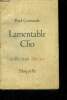 "Lamentable clio (collection : 'libelles"")". Guerande paul