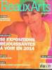 Beaux arts magazine - N°355- janvier 2014- 50 expositions rejouissantes a voir en 2014- art indien :le corps en extase- comment le design et l'art ...